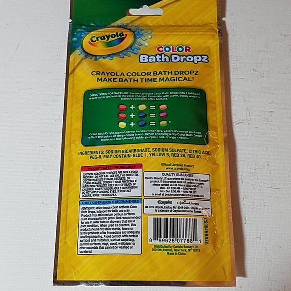 Crayola Color Bath Dropz 20 Tablets Per Pack - Picture 2 of 2